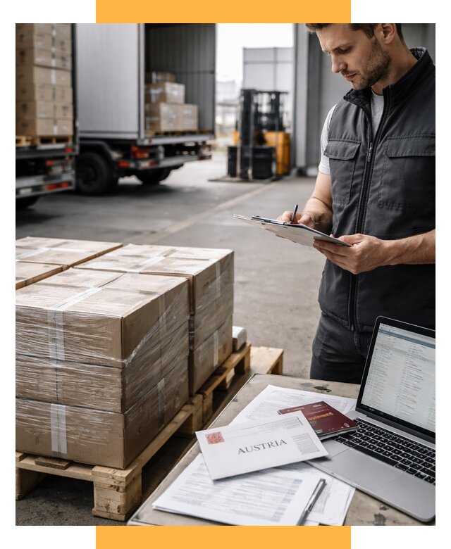 Доставка в Австрию от 66359 р. Логистика и экспорт СетСервис-Хнт